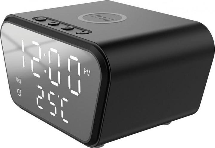 Actual product image Rebeltec QI 10W W500 wireless charger with alarm clock (10 W)