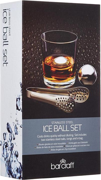 Immagine prodotto BarCraft Set di palette e pinze per il ghiaccio (Pietre di whisky)