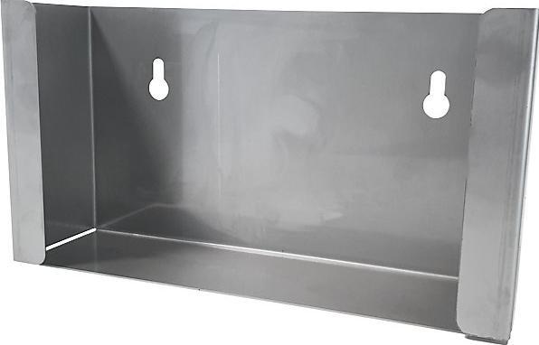 Actual product image kaiserkraft Glove and facial tissue dispenser, for 1 box, HxWxD 120 x 222 x 65 mm, stainless