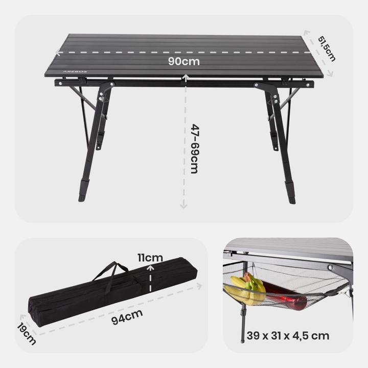 Actual product image Arebos Campingtisch