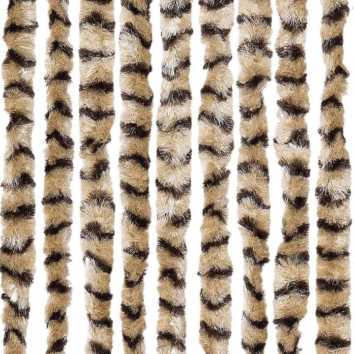 Produktbild VidaXL Fliegenvorhang Insektenschutz Türvorhang Fadenvorhang Beige Braun (56 x 200 cm)