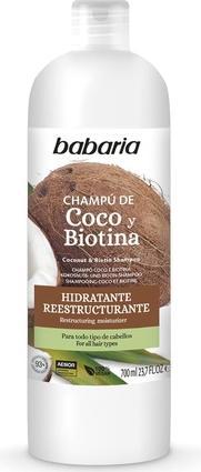 Actual product image Babaria Coconut Shampoo with Keratin and Biotin 700ml (700 ml)