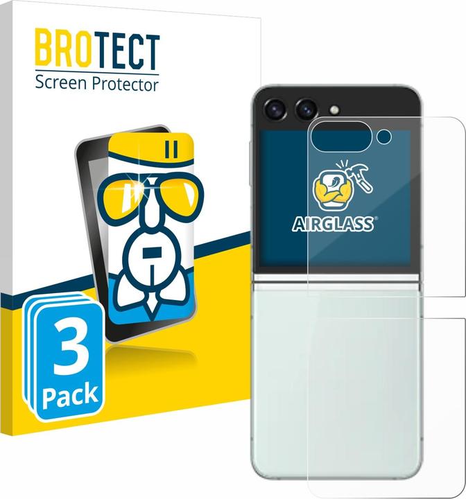 Produktbild BROTECT AirGlass Panzerglasfolie (3 Stück, Samsung Galaxy Z Flip 5G)