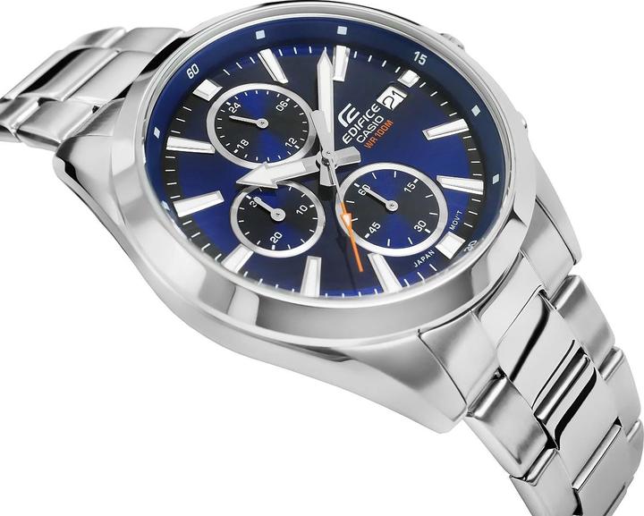 Actual product image Casio Edifice EFV-560D-2AVUEF Horloge - Staal - Zilverkleurig - 42 mm (Chronograph, 44 mm)