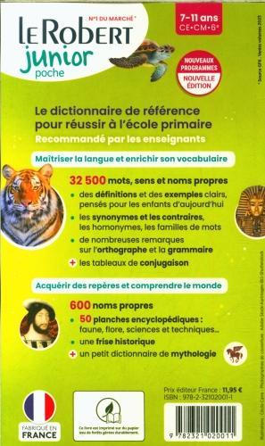 Image du produit Le Robert junior : le dictionnaire des 7-11 ans, CE, CM, 6e (Français, Collectif, 2024)