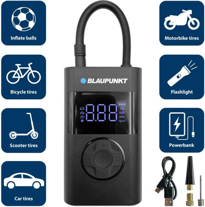 Produktbild Blaupunkt Akku-Luftpumpe TPM 124 (0.20 Bar)