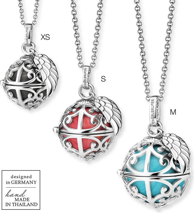 Image du produit Engelsrufer Boule de cristal avec aile Argent (Argent 925, Laiton, 45 - 50 cm)