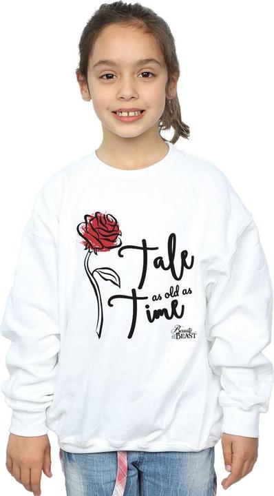 Actual product image Disney Girls Tale As Old As Time Rose Sweatshirt (140, 146)