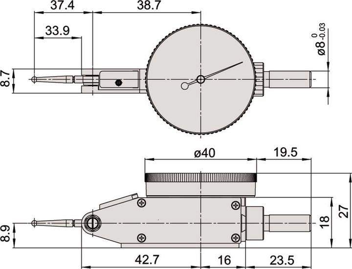 Produktbild Mitutoyo Fühlhebelmessgerät 513-414-10E
