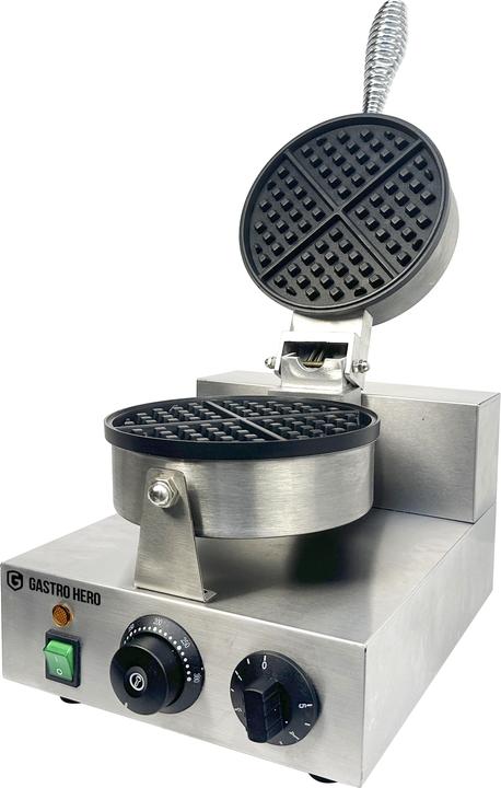 Actual product image Gastro Hero Waffle iron, round, simple