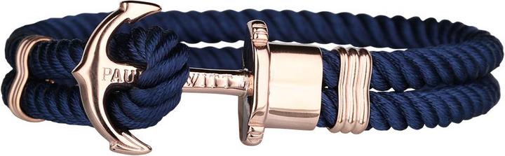Paul Hewitt Anchor Bracelet Phrep Rose Gold Nylon Navy Blue (22 cm, Metall)