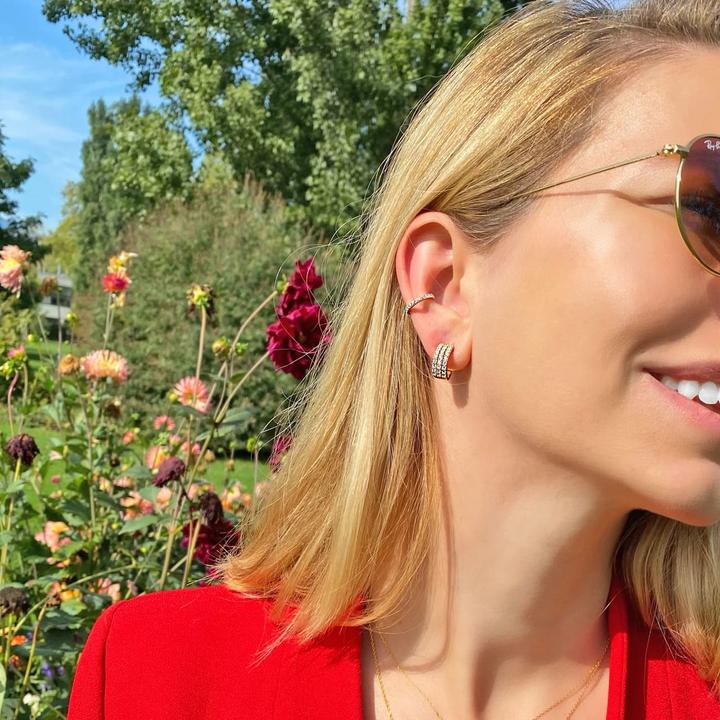 Image du produit Candy Ear Cuff Loulou, argent sterling 925, plaqué or (Plaqué or 18k, Argent sterling 925)