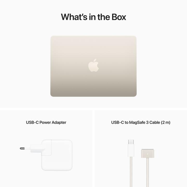 Produktbild Apple MacBook Air – 2022 (13.60", M2, 16 GB, 256 GB, CH)