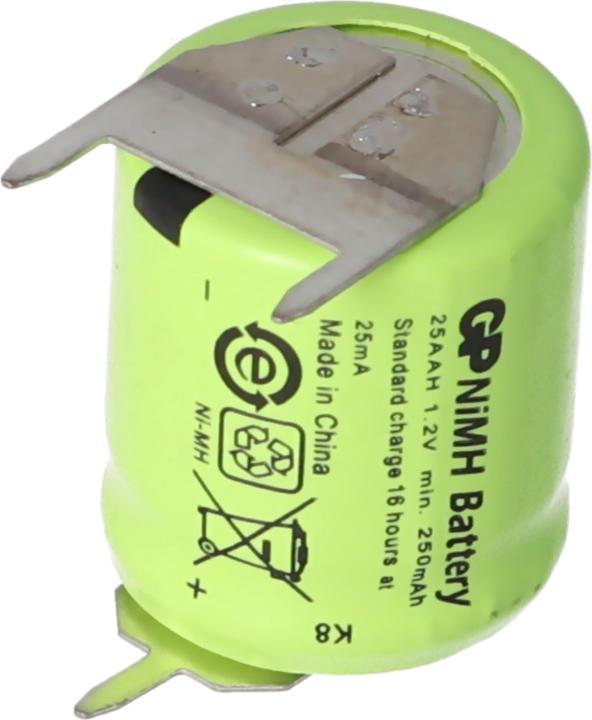 Actual product image AccuCell Battery for Sanyo N-110AA rechargeable battery NiMH 1/3 AA Mignon with 3-print + / -- (1 pcs., Device specific, 150 mAh, Rechargeable battery)