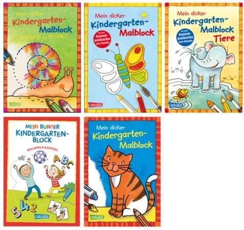 Produktbild Mein bunter Kindergarten-Block: Malspiele und Rätsel (Deutsch, Hanna Sörensen, Theresia Koppers, 2021)