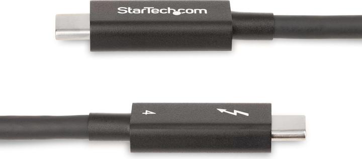 Produktbild StarTech com A40G2MB-TB4-CABLE, Mâle, Mâle, 2 m, Noir, Nickel, 40 Gbit/s (2 m, USB 4.0, USB 3.2)