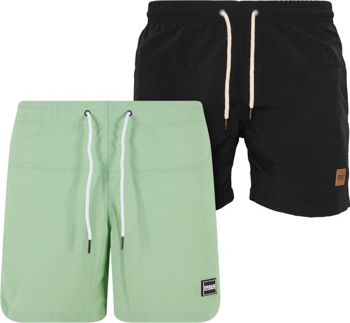 Urban Classics Block Swim Shorts 2-Pack - 127119 (XXL, 4XL)
