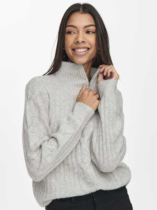 Actual product image JdY Zippered cable knit jumper (L)
