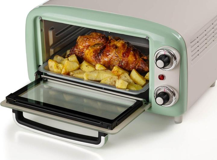 Produktbild Ariete Mini-Backofen Vintage Green (weiss/hellgrün, 800 Watt, 10 Liter)
