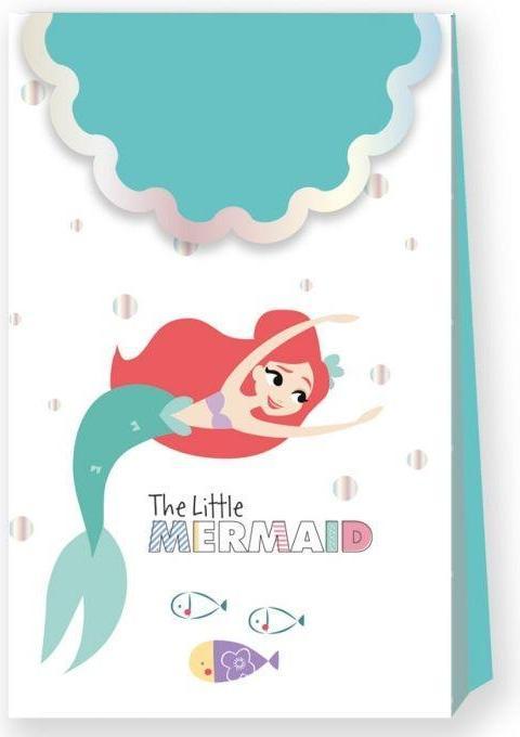 Produktbild The Little Mermaid Unter dem Meer Papier Ariel Partytüten (6er Pack)
