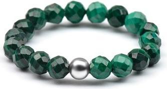Actual product image Agato Mineral Ring With Green Malachite Pol-R07 (57)