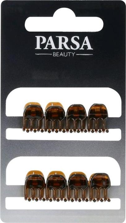 Immagine prodotto Parsa Beauty Parsa fermagli per capelli piccoli, marrone 8 pezzi. (8 pz.)