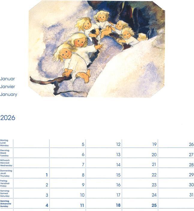 Produktbild Cosa Bildkalender Mili Weber (23 x 27 cm, Harter Einband, Deutsch, Französisch, Italienisch, Englisch)