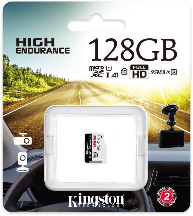 Produktbild Kingston MicroSD 128GB Endurance (128 GB, microSD, U1, UHS-I)