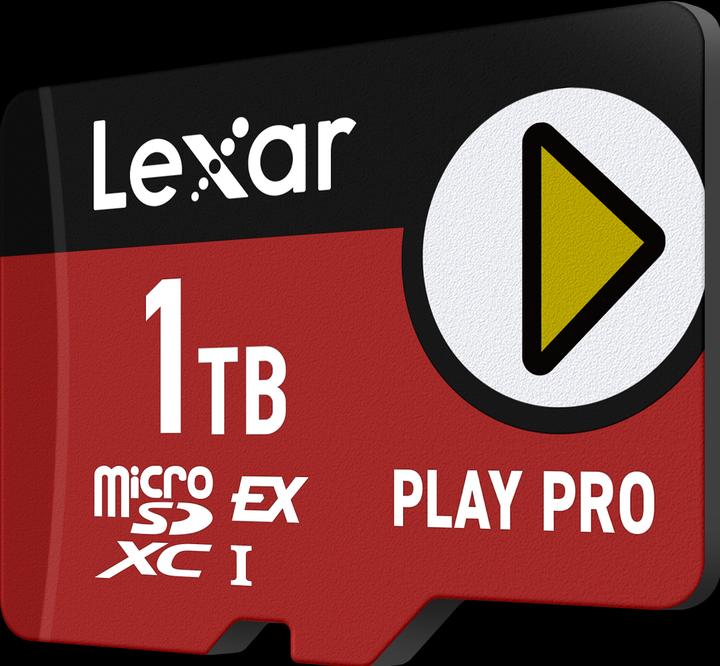 Immagine prodotto Lexar microSD Express 7.1 PLAY Pro 1TB up to R900/W600MB/s Write (104MB/s with UHS-I) (1000 GB, microSD Express, U3, UHS-I)