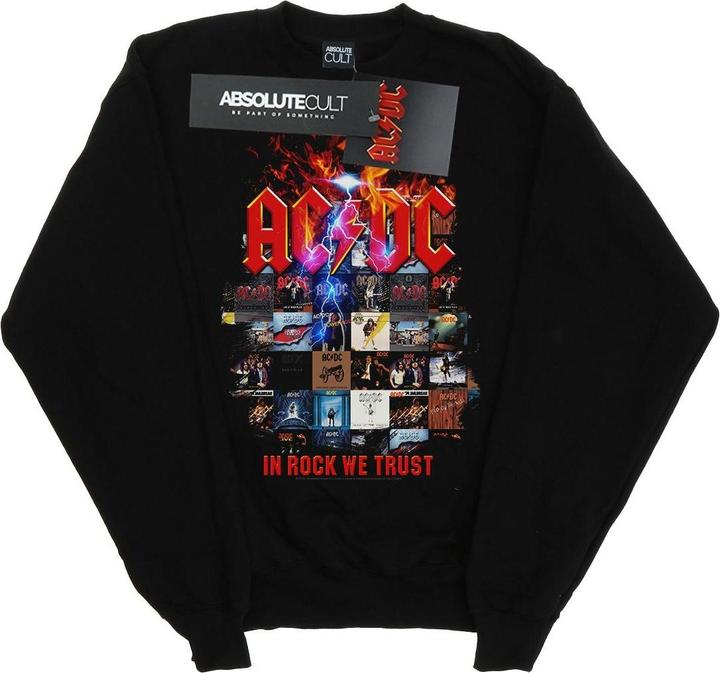 AC/DC In Rock We Trust Album Cover Baumwolle Sweatshirt