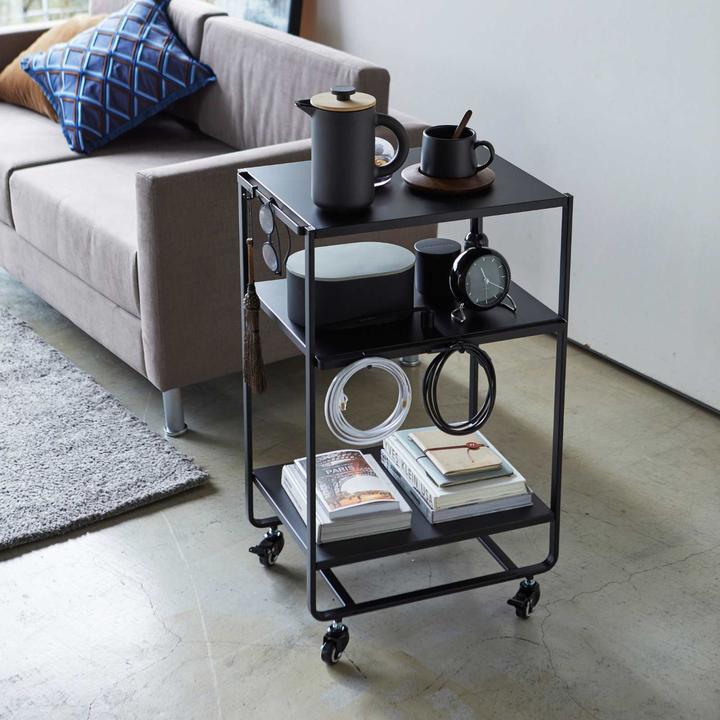 Image du produit Yamazaki Küchenwagen - 3 Level - Turm - Schwarz