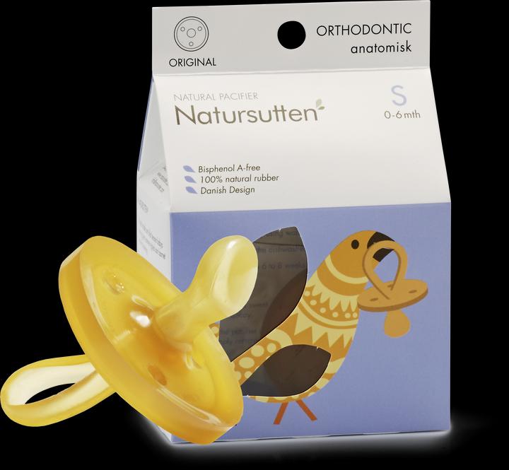 Immagine prodotto Natursutten Ciuccio organico con scudo rotondo e mascella S 0-6 mesi (1 x, fino a 6 M.)