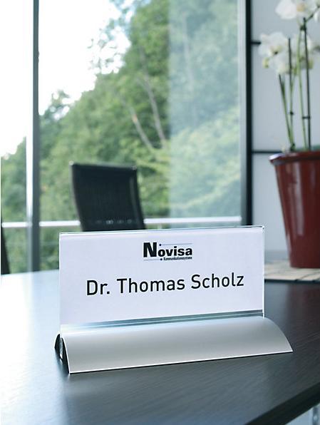 Image du produit Durable Plaque signalétique de table, acrylique avec base en aluminium