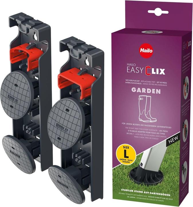 Hailo EasyClix Garden - Size L, interchangeable foot set