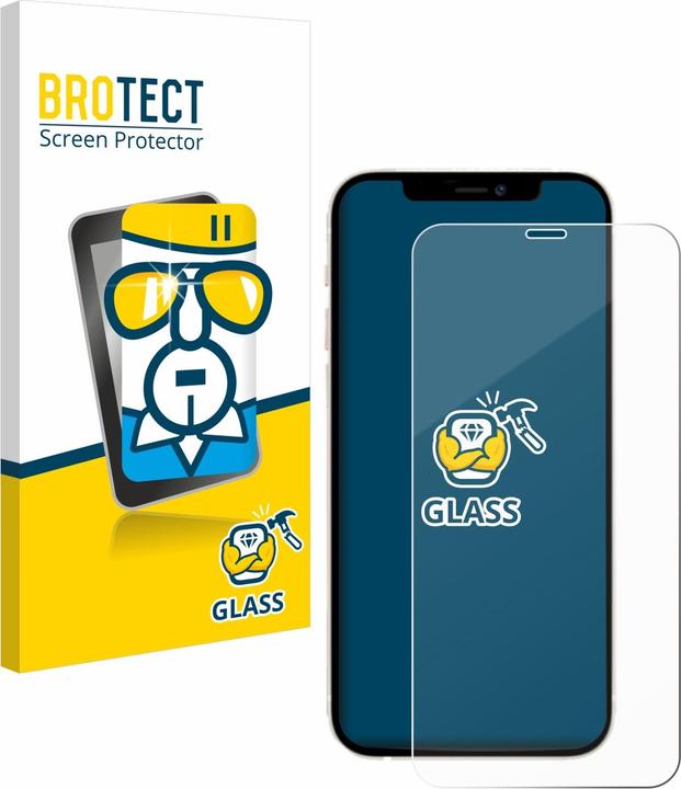 Actual product image BROTECT Armoured tempered glass screen protector (1 Piece, Apple iPhone 12 Pro)