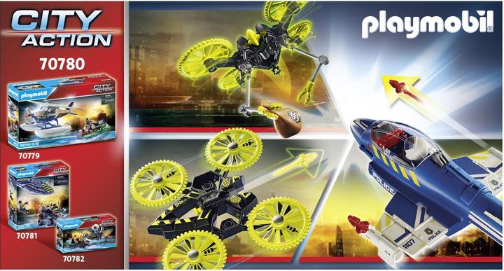 Produktbild Playmobil Polizei- Jet: Drohnen - Verfolgung (70780, Playmobil City Action)