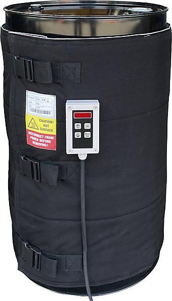 Actual product image kaiserkraft Drum heating jacket, for 105 - 120 l drums, digital, max. 90 °C, 640 W.