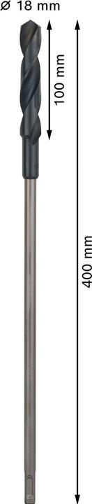 Immagine prodotto Bosch Professional Zubehör Punta per installazione PRO Wood HSS, 18 x 100 x 400 mm (18 mm)