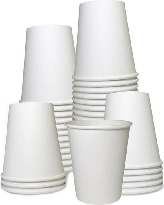 Actual product image TeCup Pappbecher, Trinkbecher, Heissgetränk, Kaffeebecher 8 oz (240 ml) (100 x)