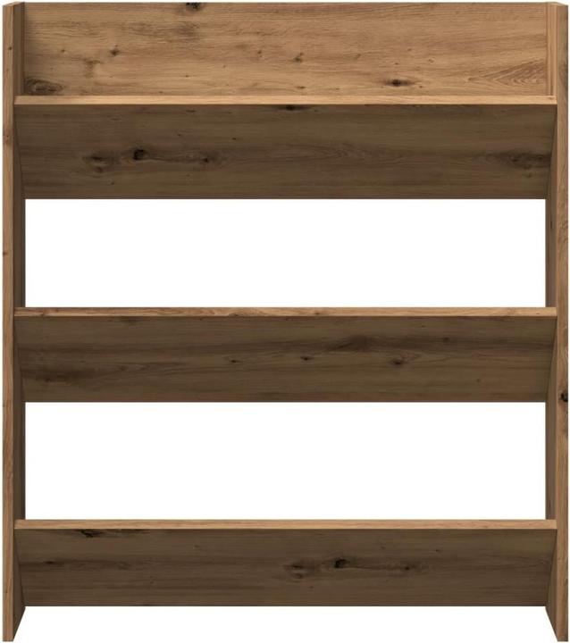 Image du produit VidaXL Wand-Schuhregal Artisan-Eiche 80x18x90 cm Holzwerkstoff (80 x 18 x 90 cm)