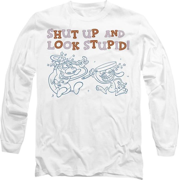 Image du produit Ren & Stimpy - T-shirt SHUT UP AND LOOK STUPID! - Adulte (XXL)