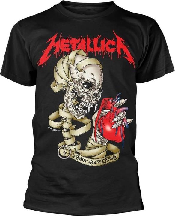 Immagine prodotto Metallica Heart Explosive Maglietta Adulto Unisex (L)
