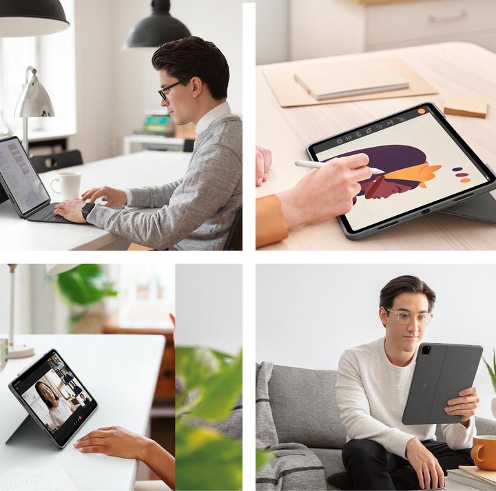 Actual product image Logitech Combo Touch (CH, iPad Pro 12.9 2022 (6th Gen), iPad Pro 12.9 2021 (5th Gen))