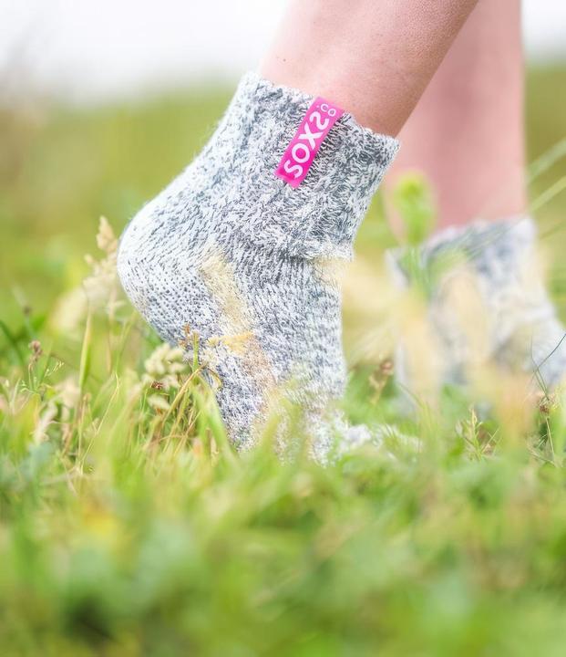 Produktbild Soxs Graue Wolle Damensocken Bubblegum, Kurzsocke (Einzelpack, 38 - 41)