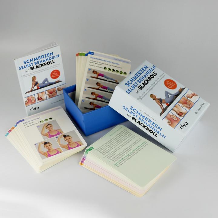 Actual product image Schmerzen selbst behandeln mit BLACKROLL® - Kartenset (German, Torsten Pfitzer, 2023)
