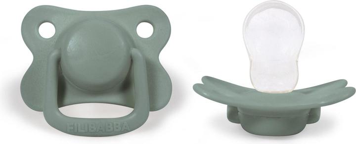 Actual product image Filibabba Pacifiers 2-pack - Moss green +6 months (2 x, 6 - 36 M.)