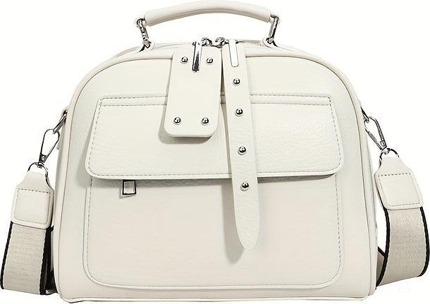 Only-Bags.Store Mode PU sac à main en cuir, sac à bandoulière Shell tendance, sac à bandoulière Soldi couleur