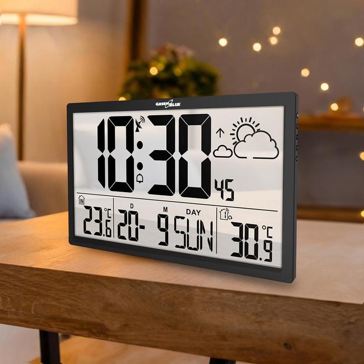 Produktbild No Name LCD-Wanduhr Temperatur Datum GB218