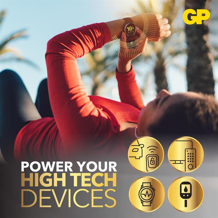 Image du produit GP Batteries Lithium CR2025, Pile à usage unique, CR2025, dioxyde de manganèse au lithium (LiMnO2), 3 V, 4 (4 pcs, CR2025, 165 mAh)