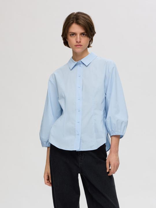Image du produit Selected Femme Chemise en coton avec manches 3/4 (38)